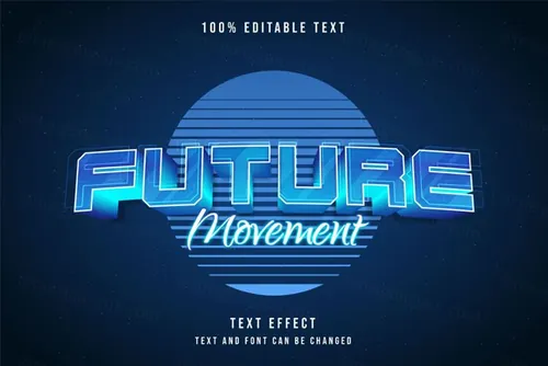 三维立体特效字体文本特效可编辑EPS矢量模板素材3d editable text style effect