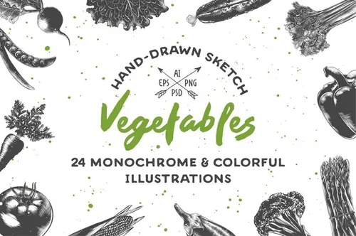 农场手绘农作物素材合辑 Collection of hand