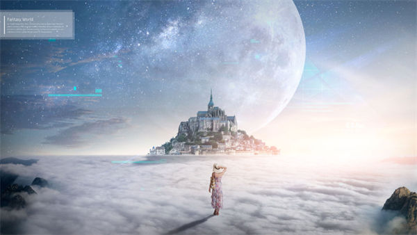 梦幻世界唯美背景多用途海报模板套装iamxk Fantasy World