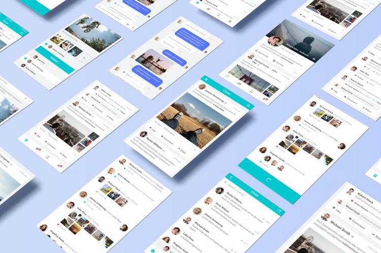 新的透视屏幕应用程序样机 Perspective App Screens Mock-Up 12