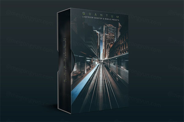 电影大片级深蓝色调深绿色阴影现代美学风格照片LR预设插件 Quantu