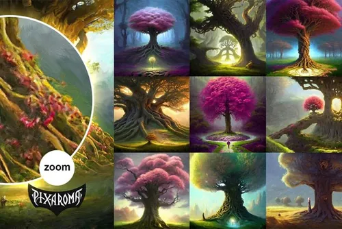 100幅经典梦幻童话古树艺术油画高清图片素材合辑 Oil P