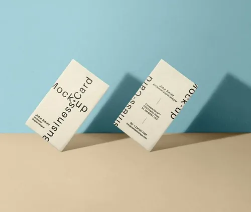 简约的psd名片 Psd Business Card Mock-Up Vol33