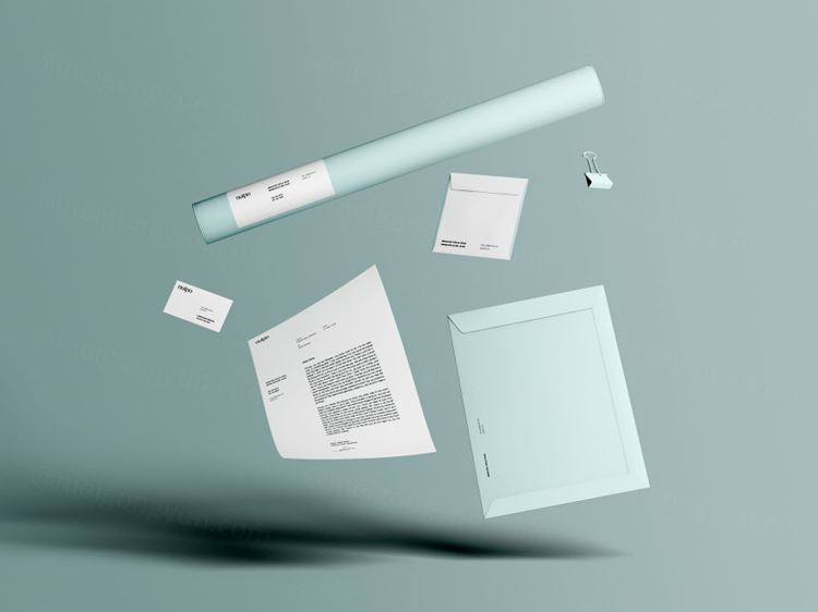 简约大气的品牌VI提案样机PSD模板 Branding Presentation Mockup