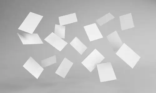 Business Cards Mockup 悬浮的商务名片设计贴图展示样机素材 #020