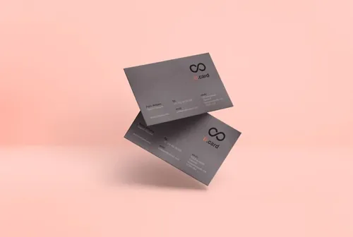Business Cards Mockup 高端质感商务名片设计贴图展示样机素材