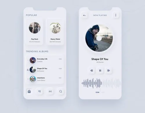 音乐播放器APP界面设计 Music Player App Desig