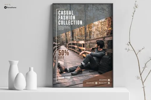 时尚服饰品牌促销宣传海报Casual – Fashion Poster
