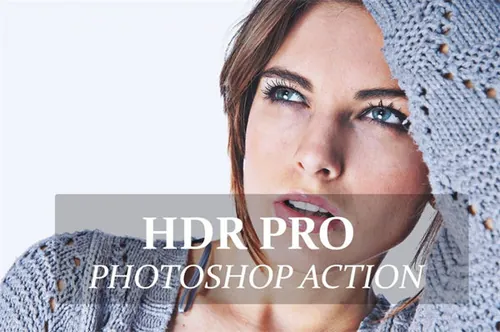 高品质人物肖像HDR Pro专业摄影ps动作下载Photo shop