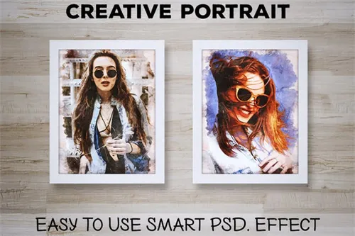 创意肖像智能效果PS动作 Creative Portrait Smar