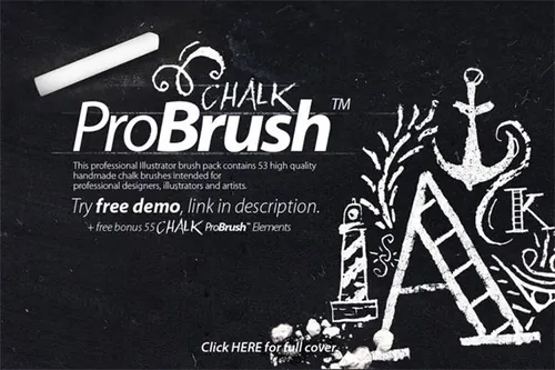 粉笔笔刷元素 Chalk ProBrush Bonus Element