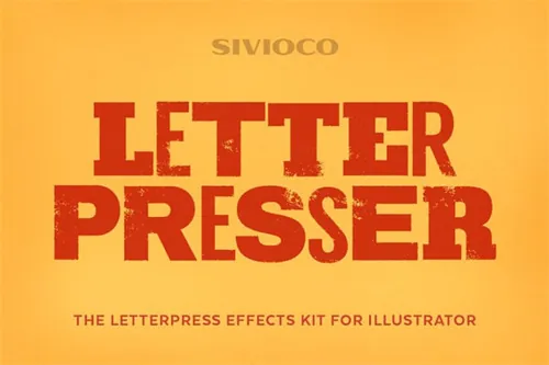 凸版印刷效果 Letterpresser