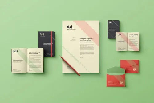 简单文具psd样机 Simple Stationery Branding Vol5