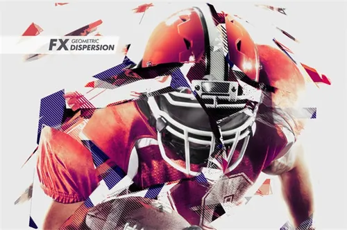PS动作酷炫炸裂点线面几何色块Geometric Dispersion