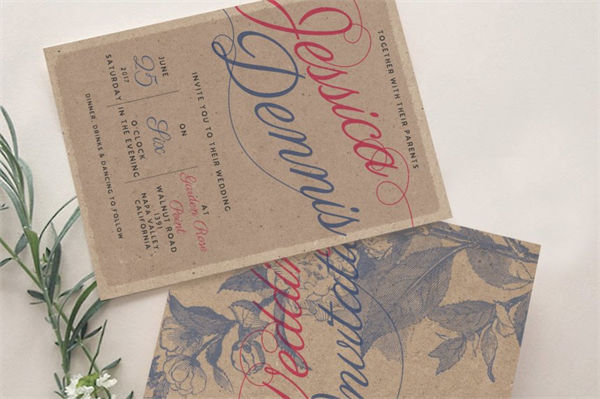 乡村气息婚礼邀请函设计套装 Rustic-Wedding-Invitation-Suite