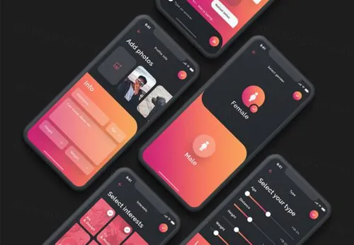 iOS用户界面工具包Lynda Dating iOS UI Kit