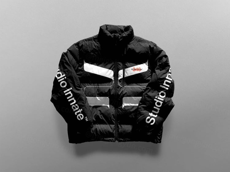 潮牌羽绒服棉服设计提案展示样机PSD模板 Studio In