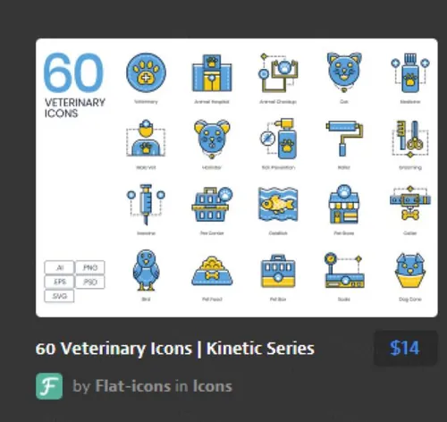 兽医图标动态系列 Veterinary Icons Kinetic S