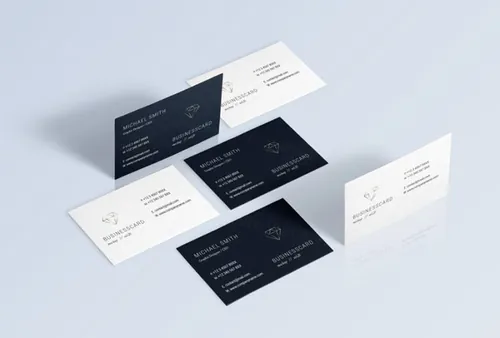高端企业名片设计效果图样机 Psd Business Card Mock-Up Vol25