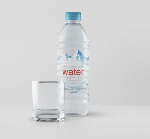 塑料包装的矿泉水瓶样机 Psd Water Plastic Bottle Mockup
