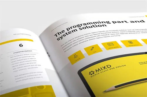 时尚高端简约配色的产品手册品牌手册楼书画册杂志设计模板PSD、AI、ID、Word等多格式