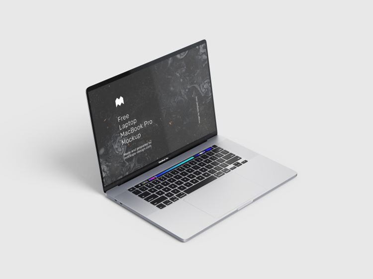 苹果笔记本网页设计提案样机PSD模板 MacBook Pro mockup