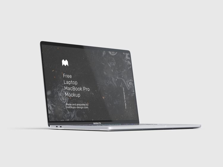 苹果笔记本网页设计提案样机PSD模板 MacBook Pro mockup