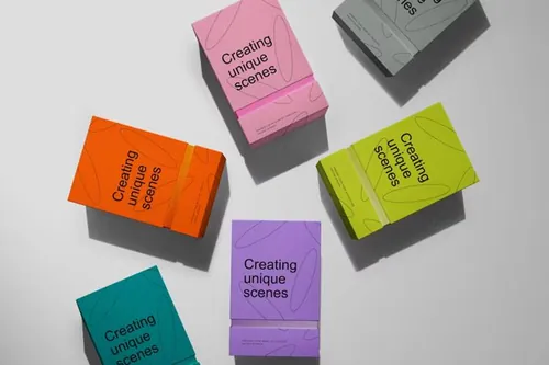 高质量纸盒包装设计贴图展示样机PSD模板 Paper Box