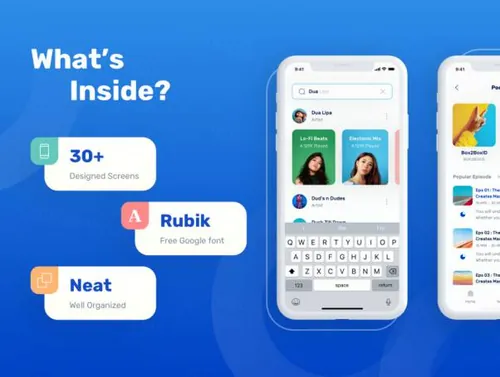 音乐和播客用户界面工具包Myusic - Music  Podcast