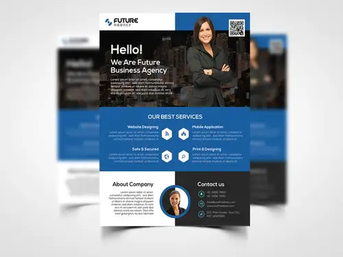 Corporate Flyer PSD Template #004 公司传单模版 设计模版