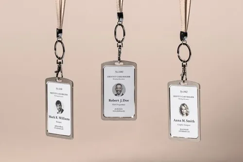单位员工证件胸牌样机 Identity Card Holder Mockup Vol5