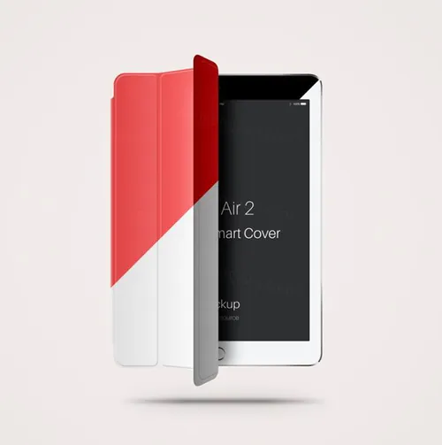 皮质手机保护套样机 Psd iPad Air 2 Smart Cover