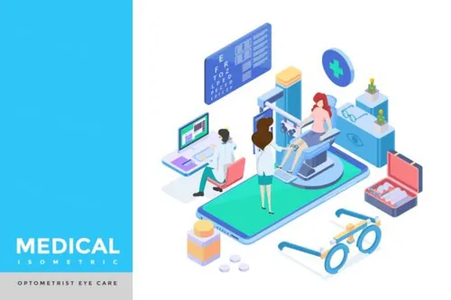 时尚多用途的2.5D等轴等距验光师眼镜眼科optometrist is