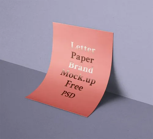 一张A4漂亮的psd纸样机 Psd A4 Paper Mockup