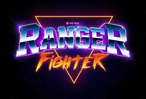 复刻80年代复古风3D立体字体样式PSD模板 80s Text Effects