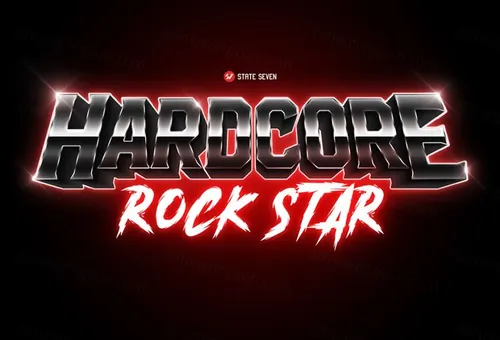 复刻80年代复古风3D立体字体样式PSD模板 80s Text Effects