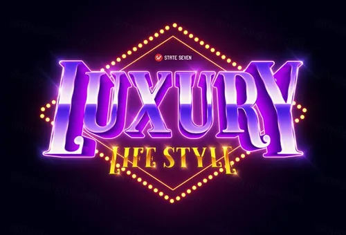 复刻80年代复古风3D立体字体样式PSD模板 80s Text Effects