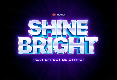 复刻80年代复古风3D立体字体样式PSD模板 80s Text Effects