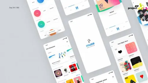 音乐流媒体应用程序 Music Streaming App  每日UI源文件分享