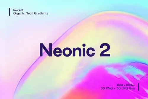 30款高清抽象炫彩艺术霓虹流体全息渐变高清背景素材 Neon