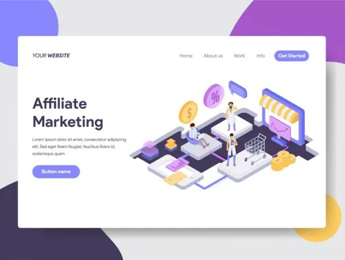 2.5D电商市场概念插画套装commerce and Marketpl