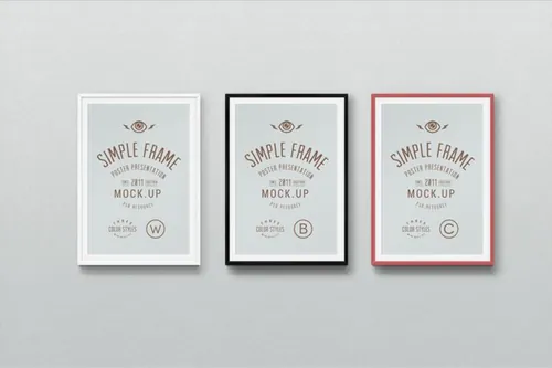 海报展示模型PSD模板Psd Poster Mockup Presentation