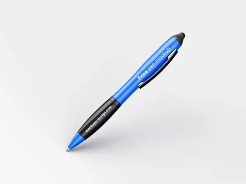 圆珠笔办公用品学习用品品牌VI设计提案样机PSD模板 Pen mockup 样机模版
