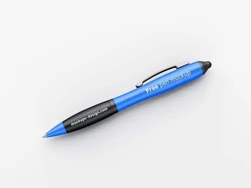 圆珠笔办公用品学习用品品牌VI设计提案样机PSD模板 Pen mockup 样机模版