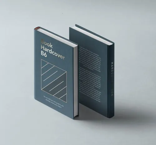 精装psd书籍的等轴测透视图 Psd Book Hardcover B6 Vol1