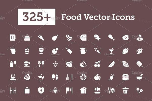 食物食品美食简餐矢量图标 325  Food Vector Icons