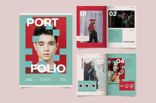 创意工作室简介画册个人简历模板矢量设计模板素材 creative portfolio templates