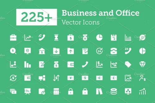 商业和办公图标集 225  Business and Office I