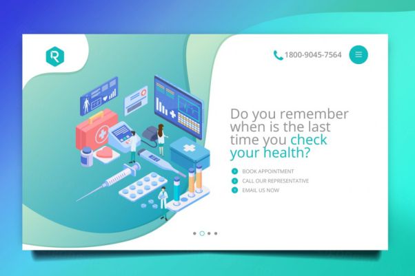 时尚高端简约2.5D等轴等距医院医生医疗training-web-he