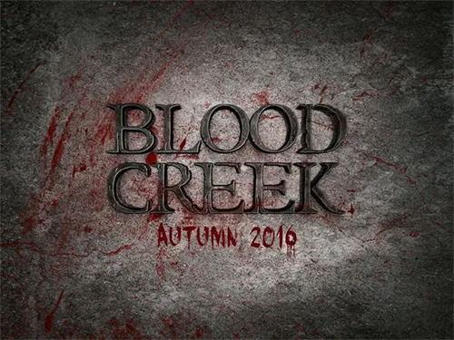 一款精致颓废PS特效立体文字模板 Blood Creek